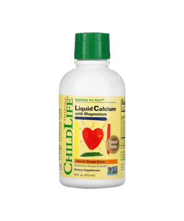 ChildLife Calcium with magnesium for children Liquid Calcium 474 ML - Buy Online on GoSupps.com