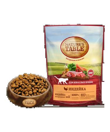 NATURE'S TABLE Dry food for cats with turkey 3pcs (650g) - Buy Online on GoSupps.com