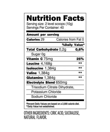 Tree of Life BCAA + Glutamine 400 g raspberries - Buy Online on GoSupps.com