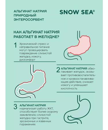 SNOW SEA Dietary supplies to food "Algadetox Alginate Sodium" 60 caps - Buy Online on GoSupps.com