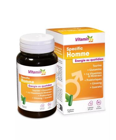 Vitamin 22 Vitamins for men SPECICHIC HOMME 60pcs - Buy Online on GoSupps.com