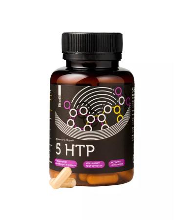 Bio8 5 HTP Tryptophan Vitamins Anti-Stress for Sleep Glycine 200 mg 60 Capsules - Buy Online on GoSupps.com