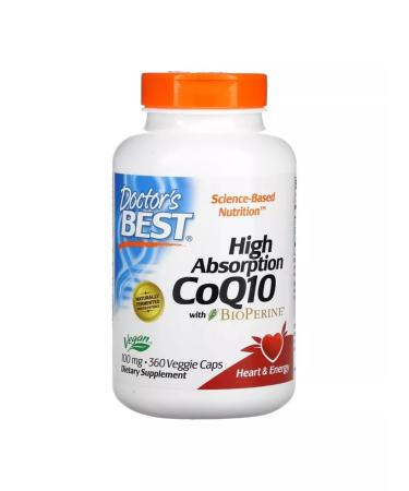 CoQ10 with Bioperine Coenzyme Q10 100 Mg 360 capsules - Buy Online on GoSupps.com