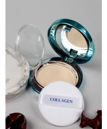 face powder Moisturizing collagen compact with SPF - Buy Online on GoSupps.com