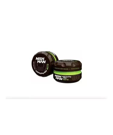 NISHMAN Wax for water -based styling 08 Matte Look 30 ml