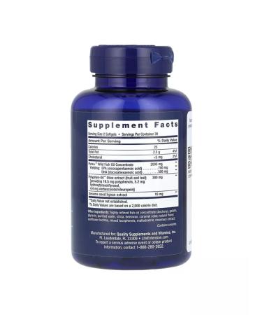 Life extension Omega-3 (EPK DGK) 60 soft tablets - Buy Online on GoSupps.com