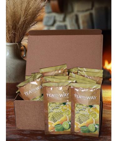 TeaWay Tea fruity citruses and ginger in bags of natural - Buy Online on GoSupps.com