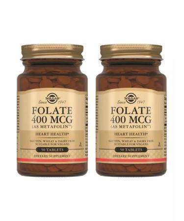 Solgar Folat 400 mcg metapolin 50 tab (250 mg) x 2 units