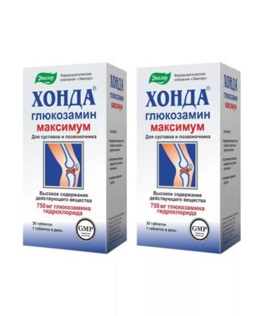 Evalar Honda glucosamine for joints 30 tabs (1.3 g) x 2 units