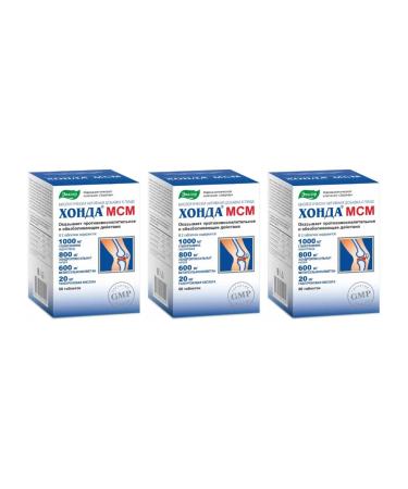 Evalar Honda MSM for joints 60 tabs 2 g x 3