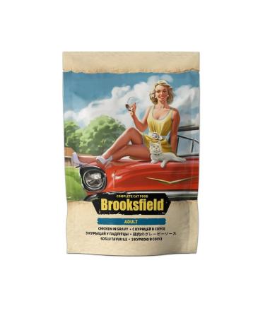 BROOKSFIELD Wet food for cats with chicken in sauce - 85 g x 12 pcs - Buy Online on GoSupps.com