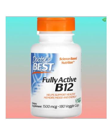 Doctor's Best Active vitamin B12 1500 mcg 180 capsules