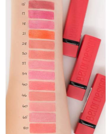 BELOR DESIGN Lipstick for lips matte moisturizing Party tone 28 - Buy Online on GoSupps.com