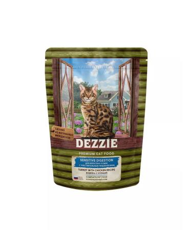 Dezzie Dry food for cats with sensitive gastrointestinal tract with turkey - 400 g - Buy Online on GoSupps.com
