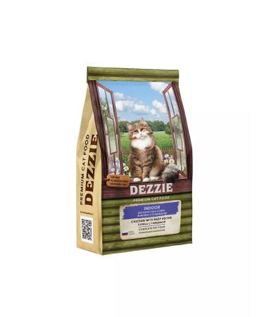 Dezzie Dry food for cats living in a room with beef - 2 kg - Buy Online on GoSupps.com