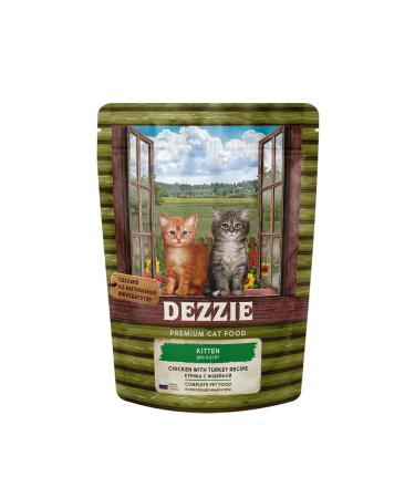 Dezzie Dry food for kittens with chicken and turkey - 400 g - Buy Online on GoSupps.com