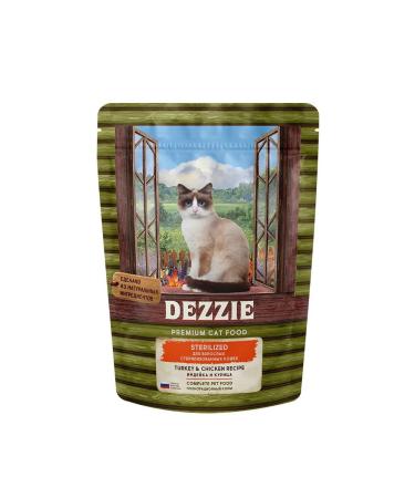 Dezzie Dry food for sterilized cats with turkey - 400 g - Buy Online on GoSupps.com
