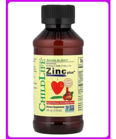 ChildLife Children's zinc taste of mangoes and strawberries 118 ml