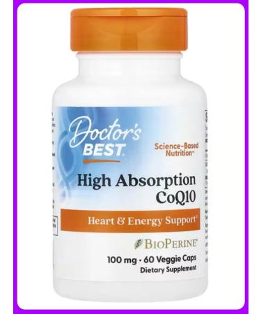 Doctor's Best Coenzym Q10 Kilikhinon with Bioperine100 mg 60 capsules