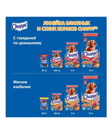 CHAPPI Dog food beef dry 2.5 kg - Buy Online on GoSupps.com