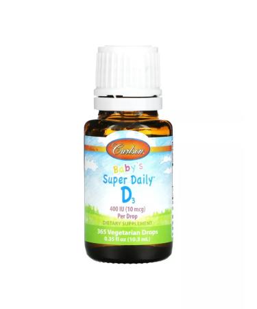 Carlson Vitamin D3 children 10 mcg (400 IU) 10.3 ml - Buy Online on GoSupps.com