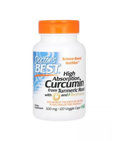 Doctor's Best Easily digestible curcumin 500 mg 120 capsules