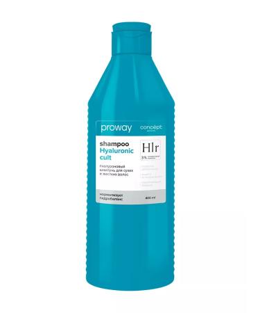 Concept Hyaluronic shampoo for dry and hard hair 400 ml