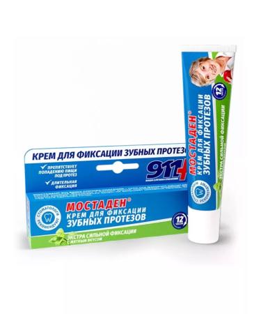 HealthPRO Mostaden Cream for fixing dentures Extra strong