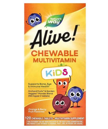 Nature's Way Children's multivitamins 120 chewing tablets - Buy Online on GoSupps.com