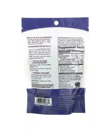 Nature's Way Sambucus Elderberry Pepperm Cindles with zinc mint 24 ice - Buy Online on GoSupps.com