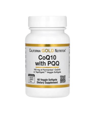 California Gold Nutrition Coenzyme Q10 with PQQ 100 mg 60 capsules