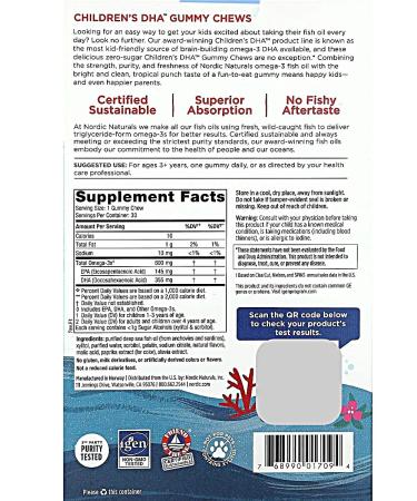 Nordic Naturals DGK children from 3 years old 30 chewing tablets - Buy Online on GoSupps.com