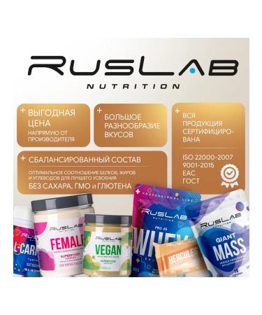 Ruslabnutrition Whey -current Whey Pro 65 (800 gr) chocolate - Buy Online on GoSupps.com
