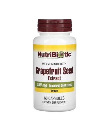 NutriBiotic GrapEfruit Seed Grapefruit seed extract 250 mg 60 cap