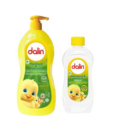 Dalin Children's shampoo 700 ml + oil 200 ml moisturizing and protection - Buy Online on GoSupps.com