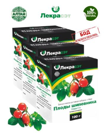 HEALTH Rosehip Fruits of Lekra-Set 100 g 3 units