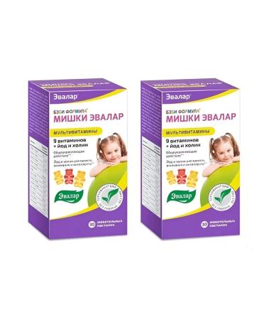 Evalar Baby formula Mishka Multivitamins No. 30 -2UP