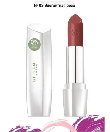 DEBORAH Milano Lipstick Formula Pura Lipstick No. 03 Elegant Rose