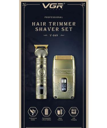 Philips Set of Professional Hair Trimmer Shaver Set for haircuts V-649