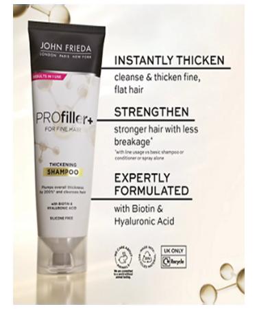 John Frieda Profiller+ density shampoo 250ml - Buy Online on GoSupps.com