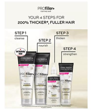 John Frieda Profiller+ density shampoo 250ml - Buy Online on GoSupps.com