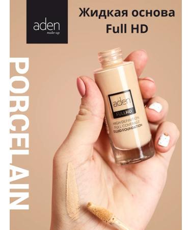 Aden Full HD liquid tonal base 01 porcelain - Buy Online on GoSupps.com