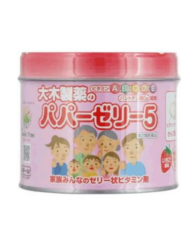 Ohki pharmaceuticals Papa Jelly 5 Japanese vitamin jelly for children