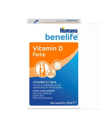 Humana Vitamin D3 Fort 400MO 15ml - Buy Online on GoSupps.com