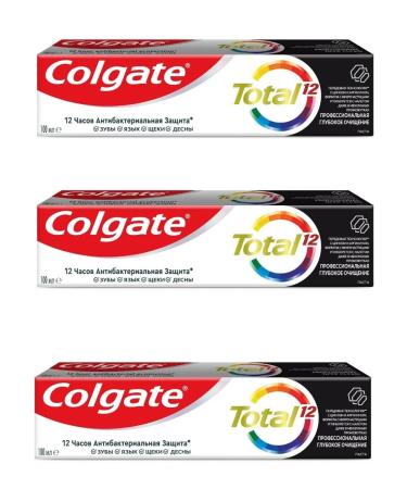 COLGATE Toothpaste Total 12 Professional 100ml 3pcs - Buy Online on GoSupps.com