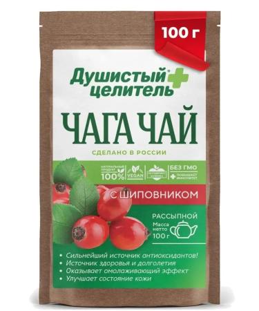 Fragrant Healer Herbal chaga tea with rose hips 100 grams - Buy Online on GoSupps.com