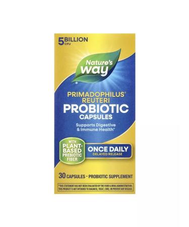 Nature's Way Primadophilus Reuteri probiotics 30 vegetarian capsules