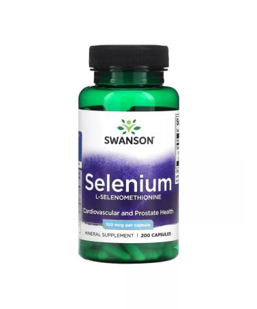 Swanson Selenium Selenium 100 g Selenium 200 capsules - Buy Online on GoSupps.com