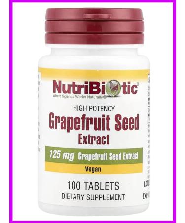 NutriBiotic Grapefruit seed extract 125 mg 100 tablets