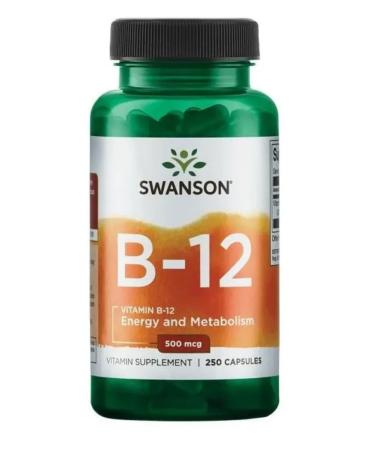 Swanson Vitamin B12 500 g 250 capsules - Buy Online on GoSupps.com